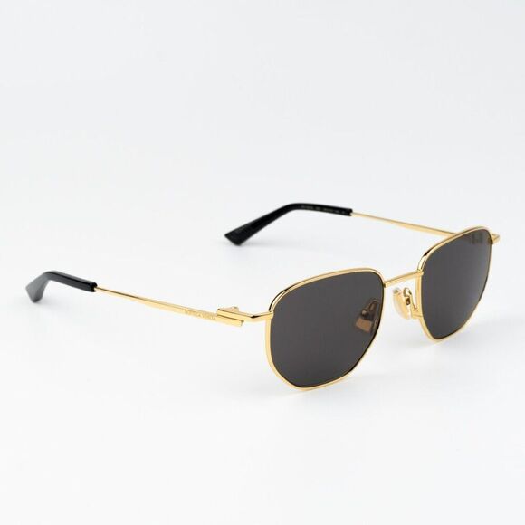 NEW Bottega Veneta BV1301S 001 Gold Grey Split Panthos Unisex Sunglasses main image 8
